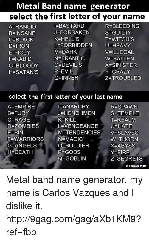 death metal letters